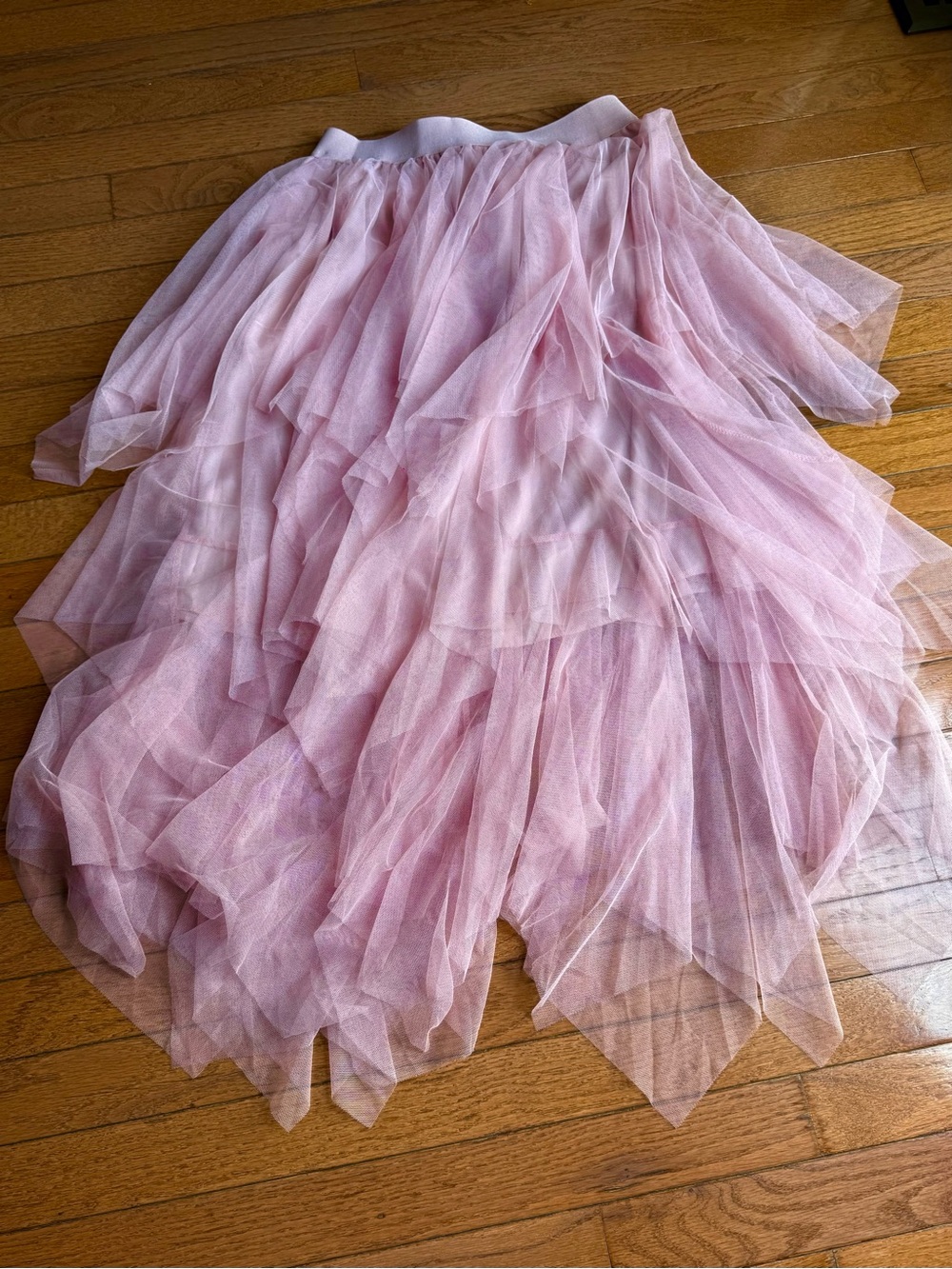 Blush Pink Layered Tulle Midi Skirt | Fairycore Balletcore Romantic